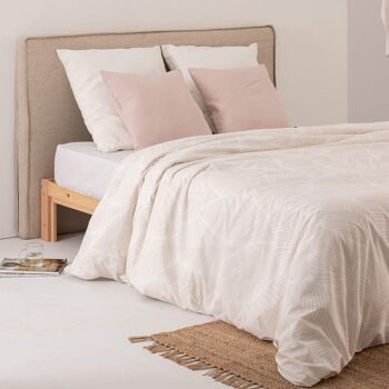 Housse de couette satin 400 fils Nijar Beige 12