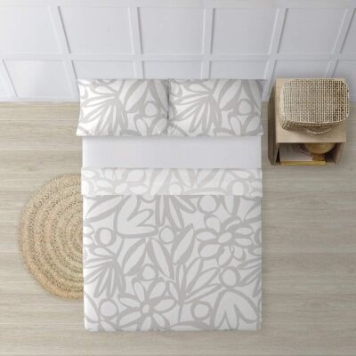 Ensemble de draps 100% coton Lucea Gris