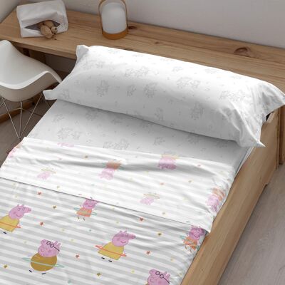 Ensemble de draps 100 % coton Peppa Pig Hula Hoop