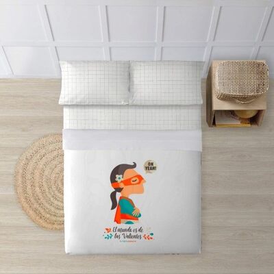 Ensemble de draps 100 % coton Superhero Girl
