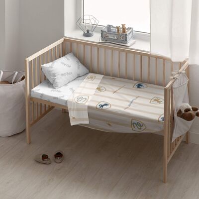 Ensemble de draps pour lit de bébé Poudlard Classic 100 % coton