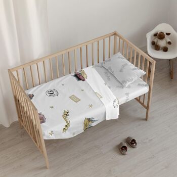 Ensemble de draps pour lit de bébé 100 % coton Plateforme 9 3-4 3