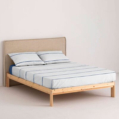 Parure de draps percale 200 fils Ibiza Marino