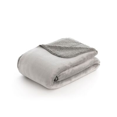 Sedalina extra-soft blanket - Sherpa Anthracite - 150X200 cm