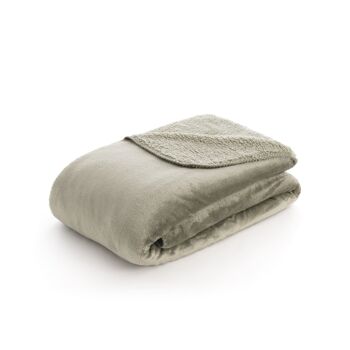 Couverture extra douce Sedalina - Sherpa Army Green - 150X200 cm 4