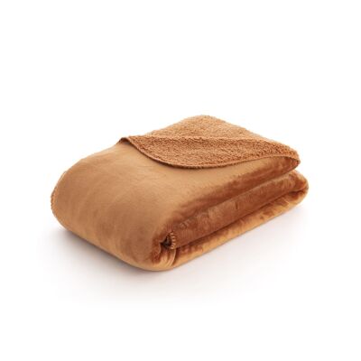 Coperta extra morbida Sedalina - Sherpa Brunt Orange - 150X200 cm