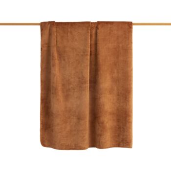 Couverture extra douce Sedalina - Sherpa Brunt Orange - 150X200 cm 3