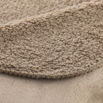 Couverture extra douce Sedalina - Sherpa Taupe - 150X200 cm 2