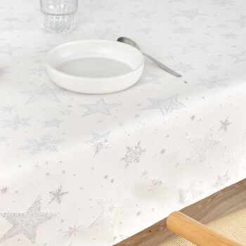 Nappe Jacquard 31114A Lurex Argent Naturel 5