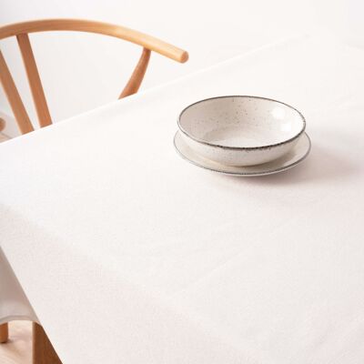 Bacoli jacquard tablecloth 000-068 White