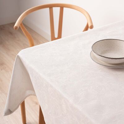 Bacoli jacquard tablecloth 32010D2 White