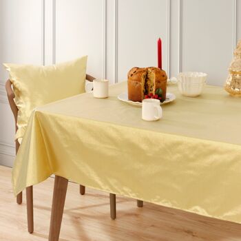 Nappe Jacquard Nuit de Noël Lurex Doré 2