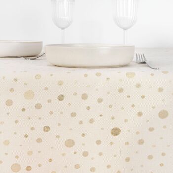 Nappe Jacquard R22123 Lurex Or Naturel 2