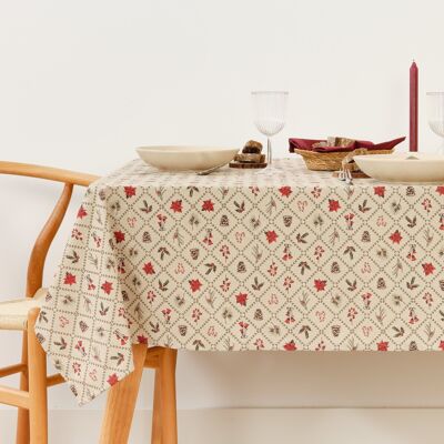 Nappe tactile en tissu Fleur de Noël 2