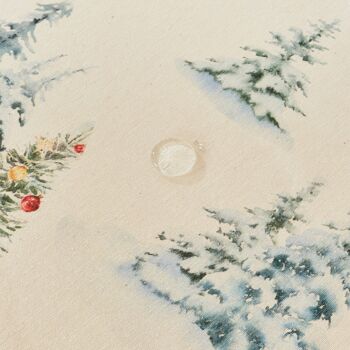 Nappe tactile en tissu Paysage de Noël 12