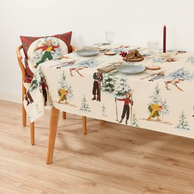 Christmas Sky fabric touch tablecloth