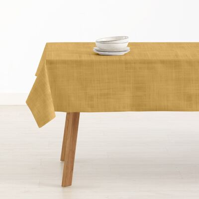 Mustard fabric touch tablecloth