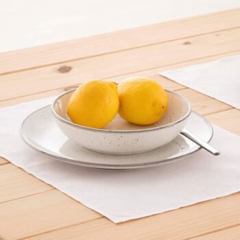 Set de table 100% lin blanc 45x35 cm (2 pcs.)   3