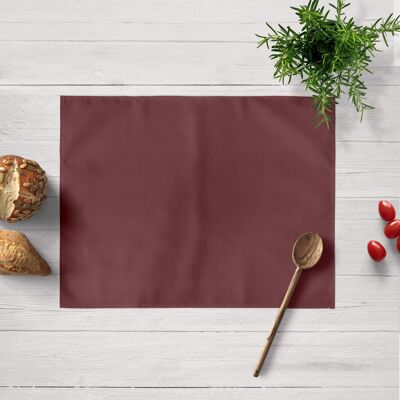 100% Burgundy Linen Placemat 45x35 cm (2 pcs.) 