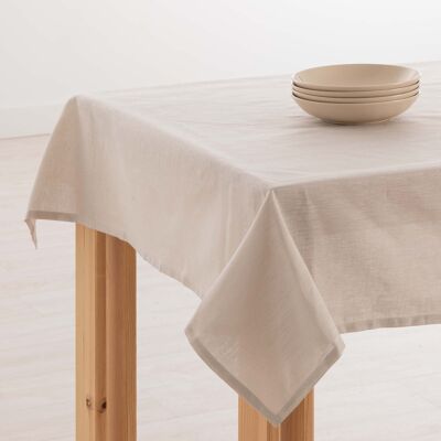 100% Linen Tablecloth Light Gray