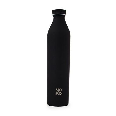 1-Liter-Isolierflasche – mattschwarze Farbe