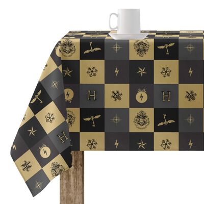 Resin stain-resistant tablecloth Hogwarts Christmas pictures