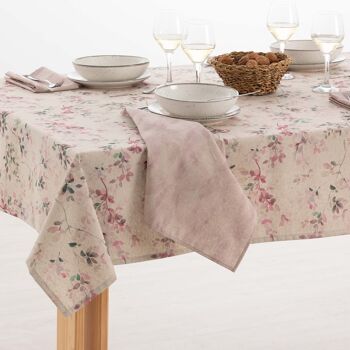 Nappe en résine antitache en lin 0120-278 9