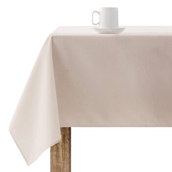 Nappe en résine antitache lisse Ecru 102 11