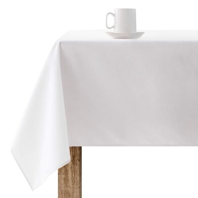 Fleckabweisende Tischdecke aus Kunstharz, einfarbig, Weiß 103