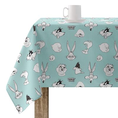 Ltunes Basic 2 Blue stain-resistant resin tablecloth