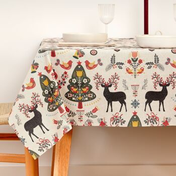 Nappe antitache en résine Joyeux Noël 43 Lurex 15