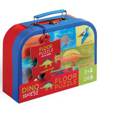 Puzzle 24pcs - Case - Dinosaurs - 3a+ - %