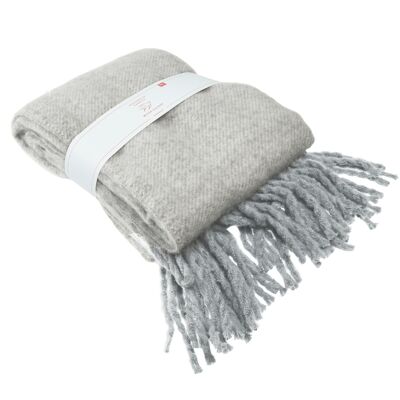 Ultra soft woven blanket (127 x 152cm) - Light grey