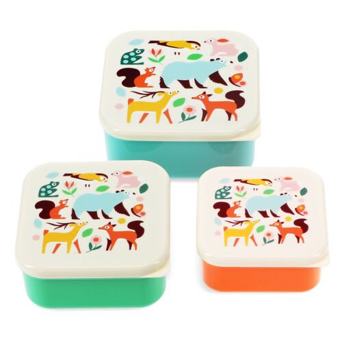 Snack boxes (set of 3) - Woodland