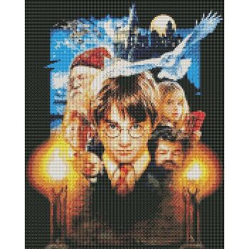 Peinture diamant Harry Potter, 40x50 cm, forets ronds avec cadre 2