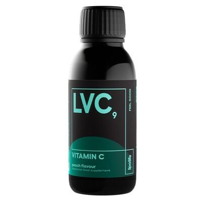 LVC9 Liposomal Vitamin C 1000mg - peach flavour