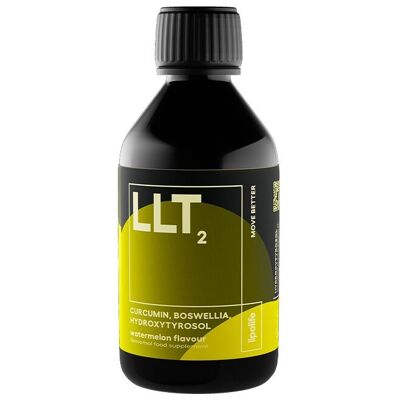 LLT2 Curcumina liposomal, Boswellia, Hidroxitirosol - sabor a sandía