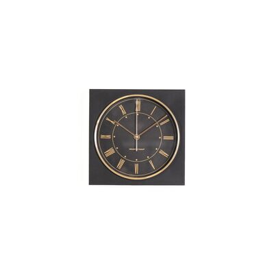 HV Cabinet Clock - Black - 16.5x6.3x16.5cms