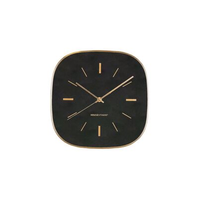 HV Horloge Carrée Rayures - Noir -29x4.3x30 cm