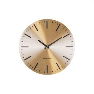 HV Clock Modern Stripe - Or / Noir - 35,5x4x35,5 cm