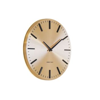 HV Clock Modern Stripe - Or / Noir - 35,5x4x35,5 cm 2