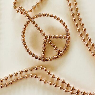 Necklace pendant "Peace" + chain