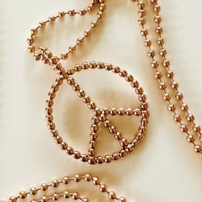 Collier pendentif "Paix" + chaîne