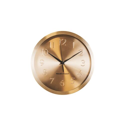 HV Clock Metal Gold- 25x4,2x25cm