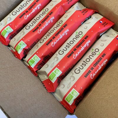 Organic Cranberry cereal bar Package of 30