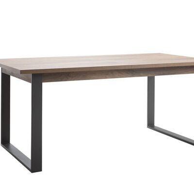 COMPOSAD | Extendable Table from the INFINITO Line from 8 to 10 Seats, Dining Room Table, Extendable Kitchen Table, Space Saving, (WxHxD) 180x76.1x91 cm, Brera Walnut colour, Made in Italy