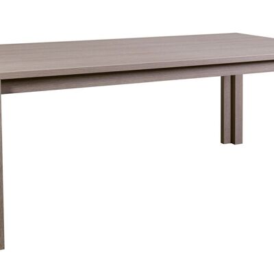 COMPOSADO | Mesa fija de 8 plazas de la línea Disegno, escritorio, mesa de comedor, mesa de reuniones, (AnxAlxPr) 200x76,50x100 cm, color roble Sonoma - Made in Italy