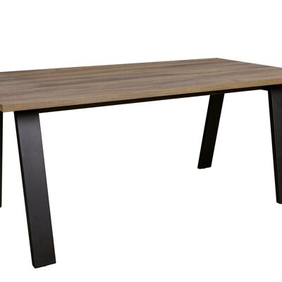 COMPOSADO | Mesa de 8 plazas de la línea Davinci Brera, mesa de comedor y cocina, también apta como escritorio, (AnxAlxPr) 171,50x74,70x80 cm, color nogal Brera, Made in Italy