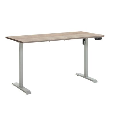 COMPOSAD | Scrivania Regolabile in Altezza della Linea ENERGIA, Standing Desk Con 4 Altezze, Scrivania Elettrica con Motore e Display, (LxP) 150x69 cm, Colore Rovere Sonoma e Bianco, Made in Italy