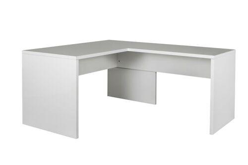 COMPOSAD | Scrivania angolare della Linea Disegno, (LxAxP) 180x72x169cm, Colore Laccato Bianco, Ufficio, Made in Italy